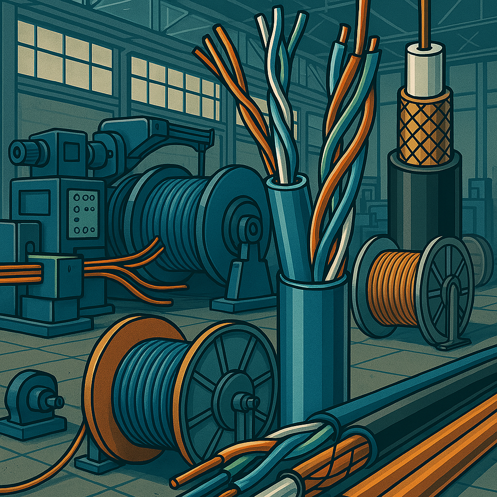 فروش سیم و کابل و دوربین مداربسته