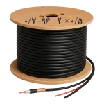 کابل ترکیبی RG59 با مغزی 0.7 مس ، برق 0.5*2 ، شیلد 96 رشته